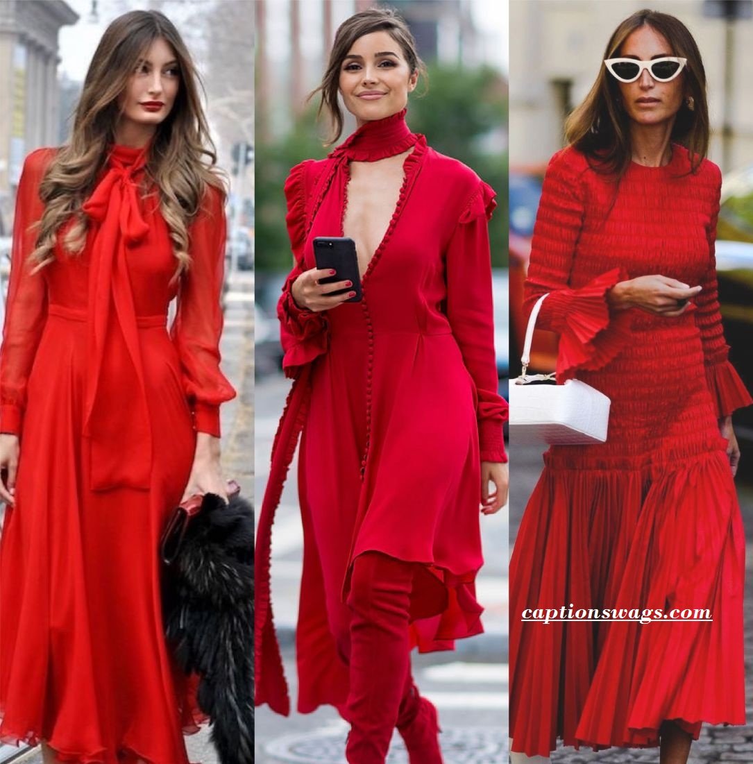 350+ Red Dress Captions and Quotes for Instagram